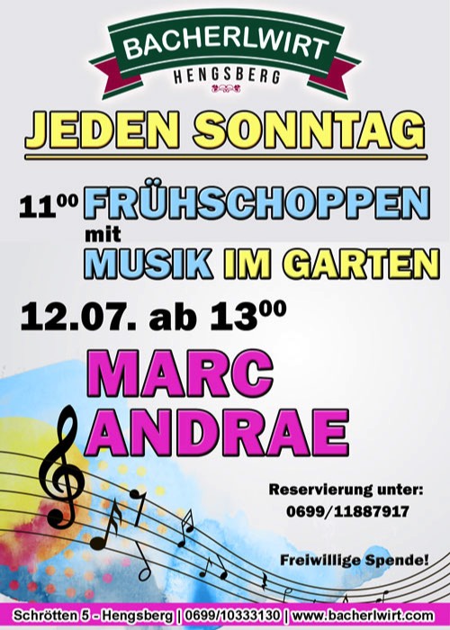 Frühschoppen im Bacherlwirt 12.07.2020