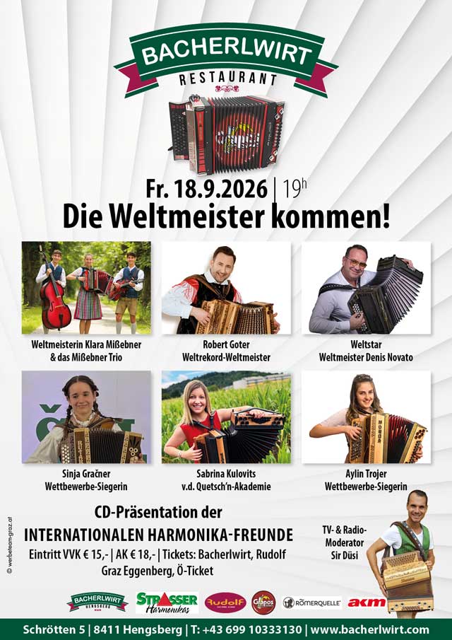 Harmonikazauber Bacherlwirt Hengsberg