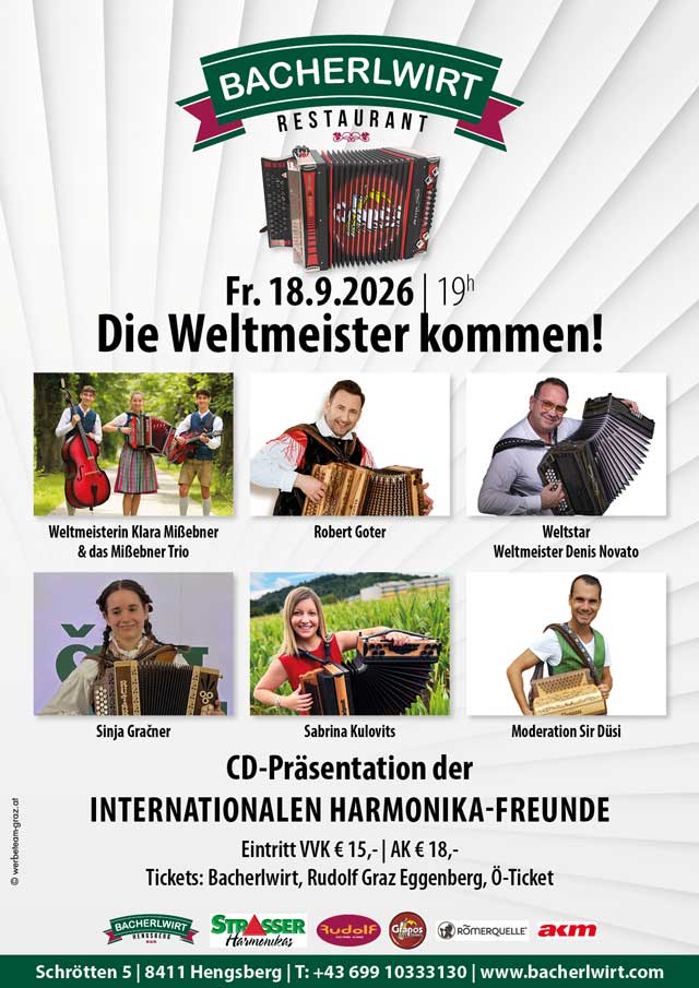 Harmonikazauber Bacherlwirt Hengsberg