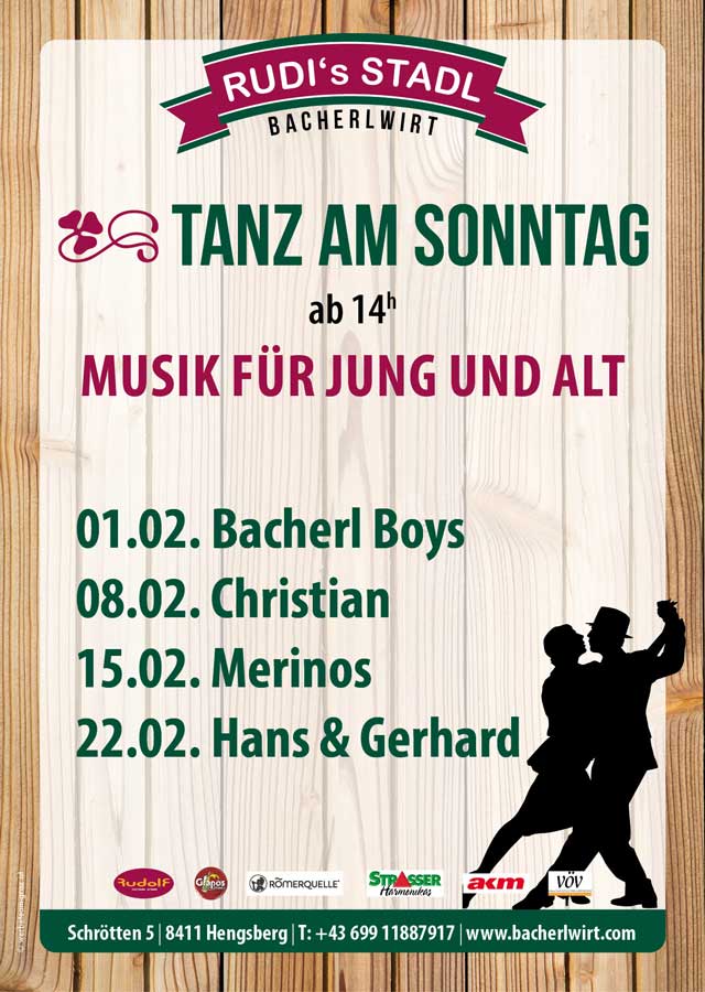 Tanz am Sonntag für Jung und Alt im Februar