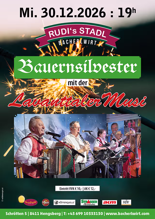 Bauernsilvester im Bacherlwirt Hengsberg