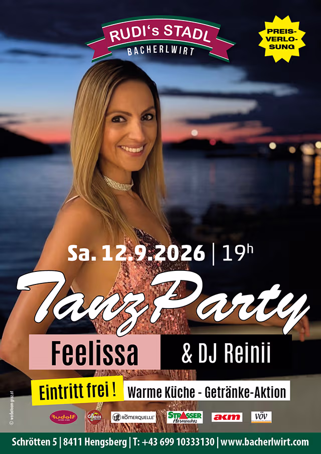 Tanzparty mit Feelissa im Bacherlwirt Hengsberg