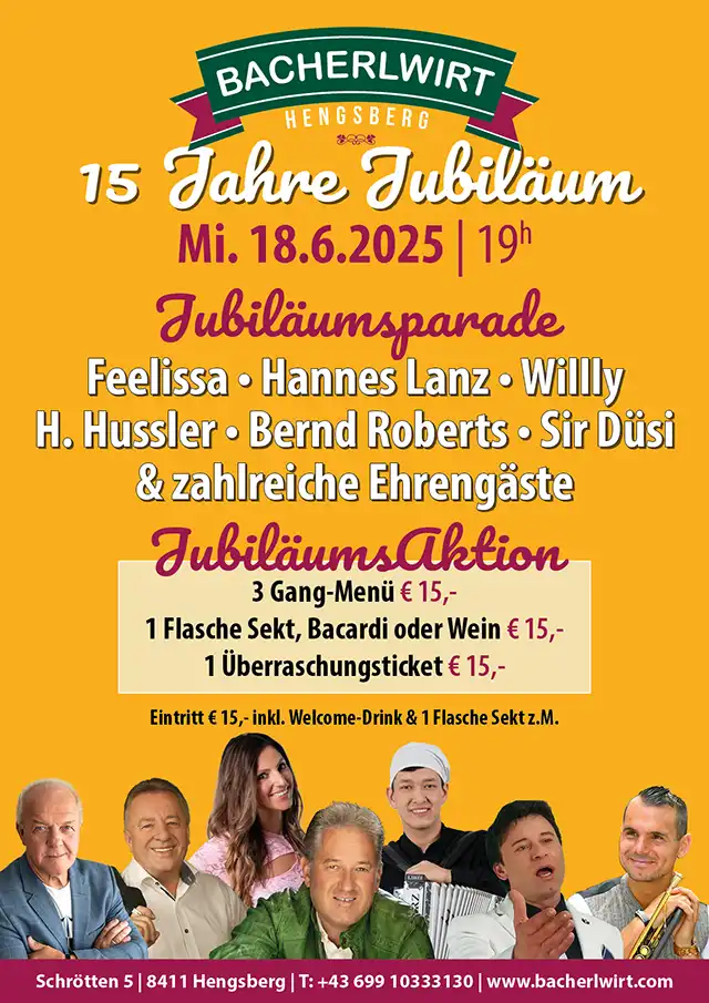 15 Jahre Bacherlwirt Jubiläumsparade