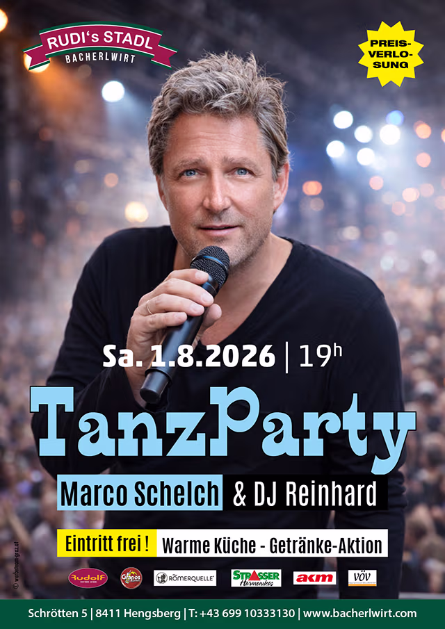 Tanzparty mit Marco Schelch im Bacherlwirt