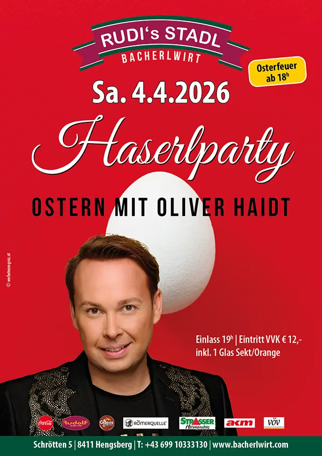 Ostern mit Oliver Haidt im Bacherlwirt Hengsberg