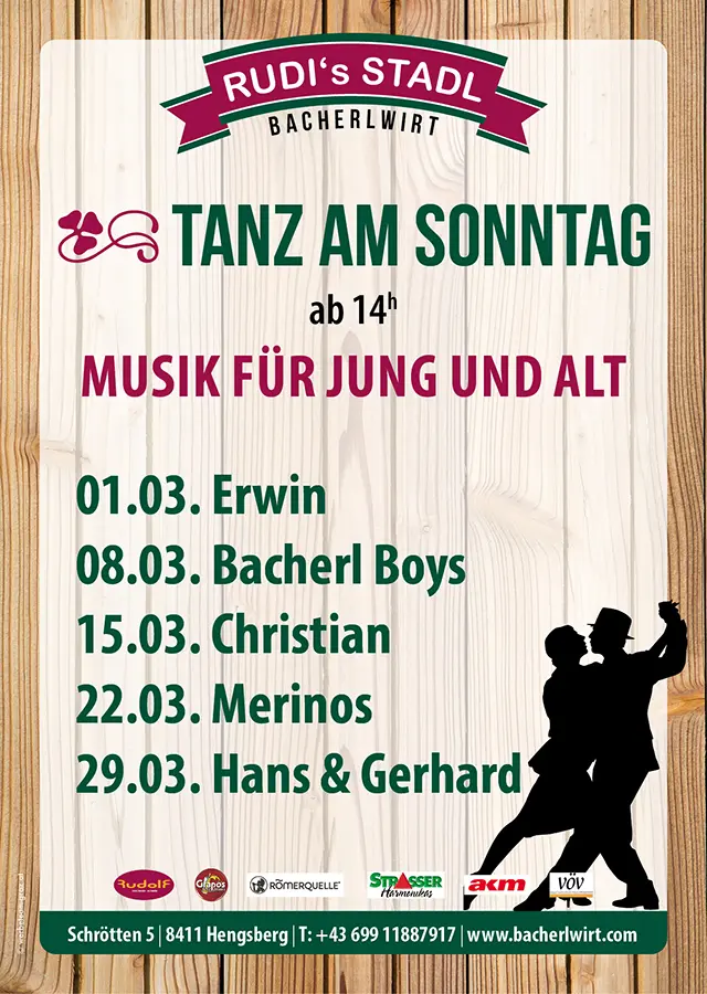 Tanz am Sonntag für Jung und Alt im März