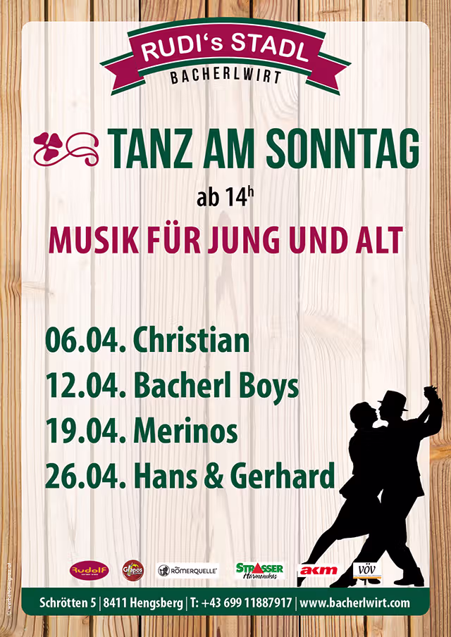 Tanz am Sonntag für Jung und Alt im April