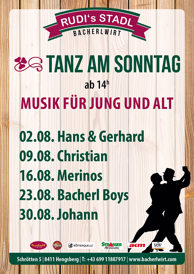 Tanz am Sonntag für Jung und Alt im August