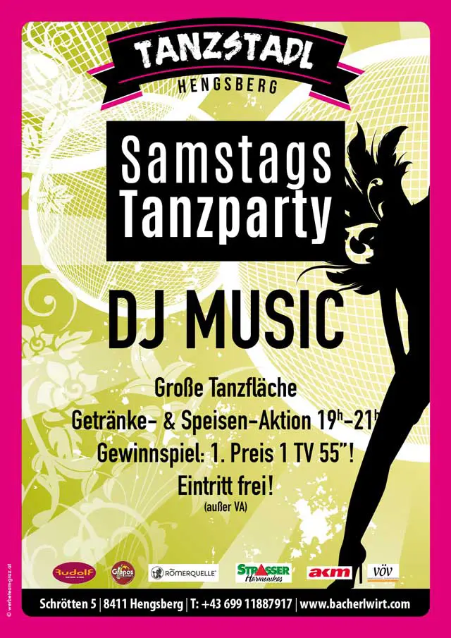 Samstags-Tanzparty im Bacherlwirt Hengsberg