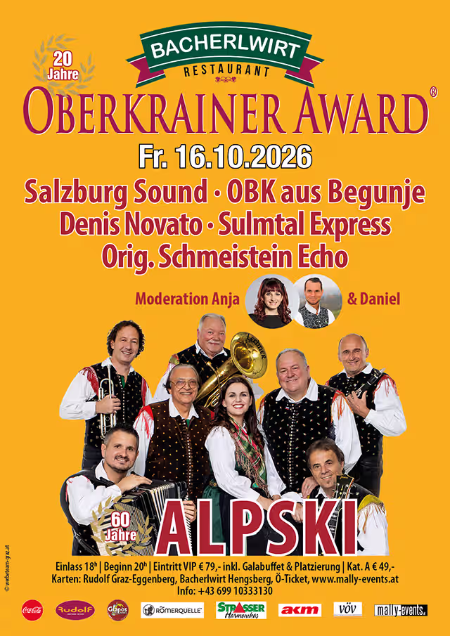 Oberkrainer Award im Bacherlwirt Hengsberg