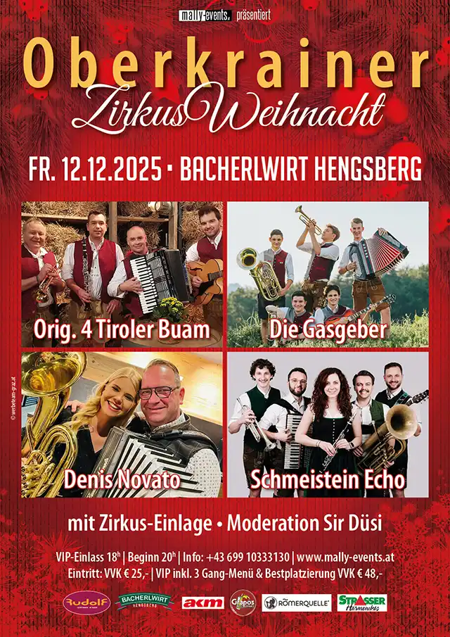 Oberkrainer Weihnacht Bacherlwirt Hengsberg